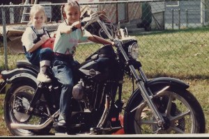 My sister and I circa 1990
